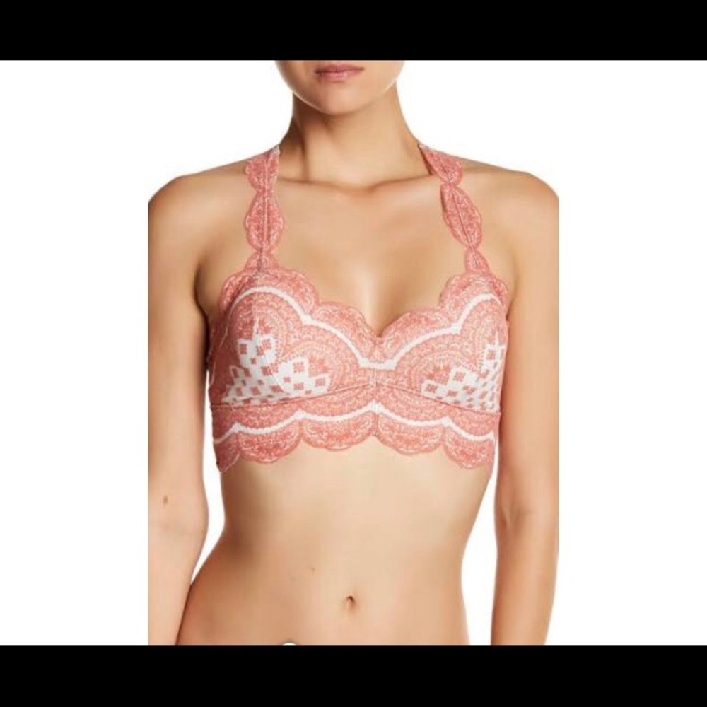 Free People Strong Magic Flocked Bralette